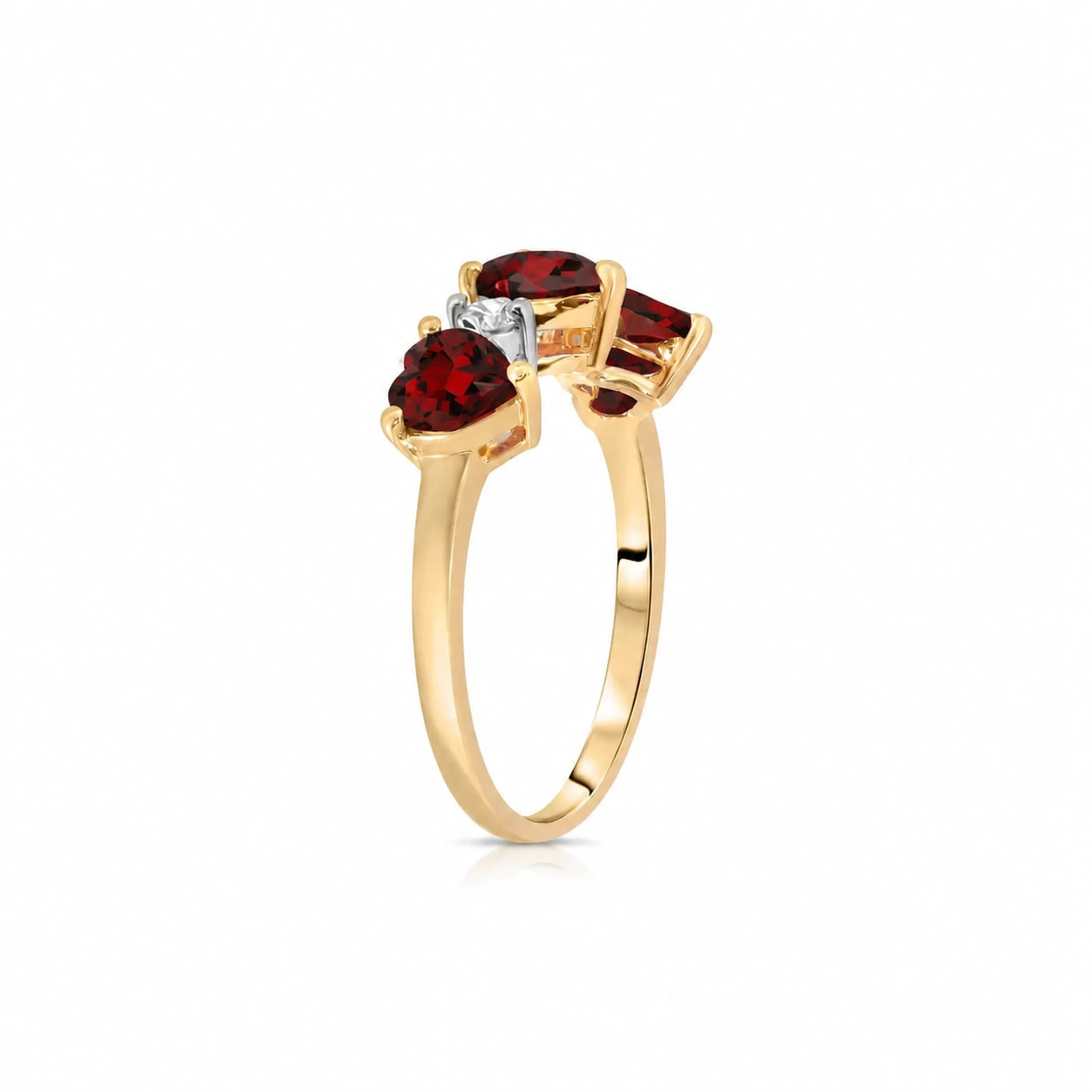 Yellow Gold Garnet & Diamond — Salomè