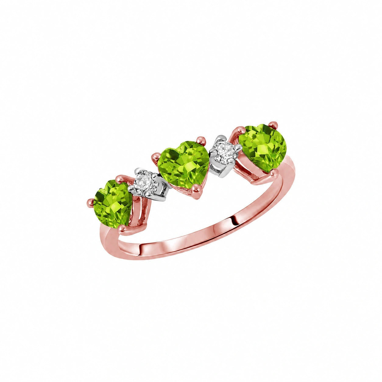 Rose Gold Peridot & Diamond — Salomè