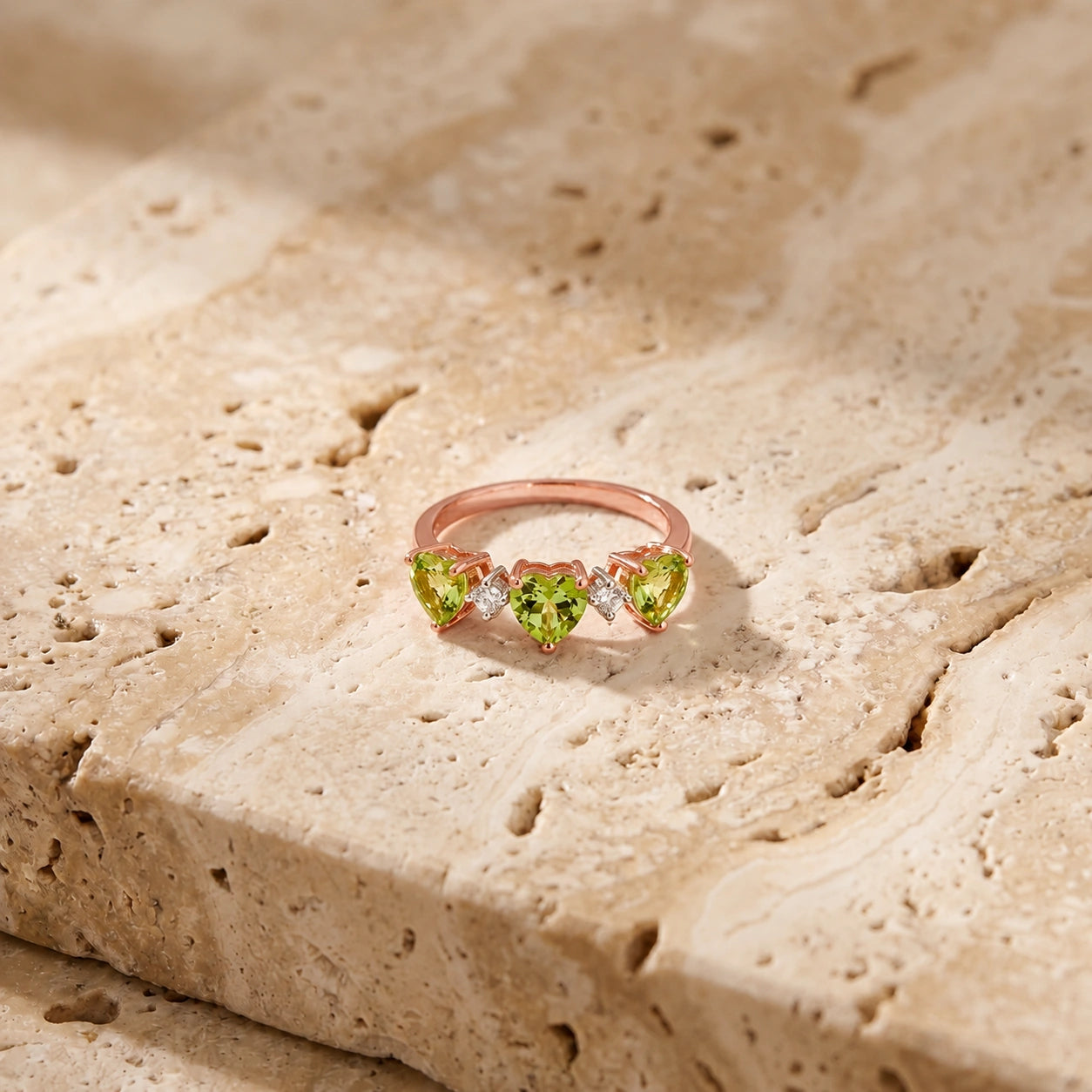 Rose Gold Peridot & Diamond — Salomè