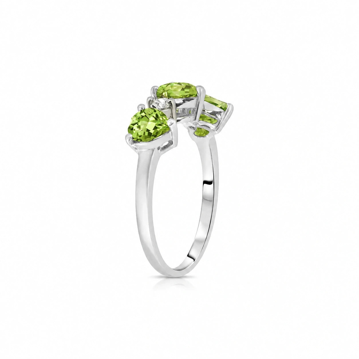 White Gold Peridot & Diamond — Salomè