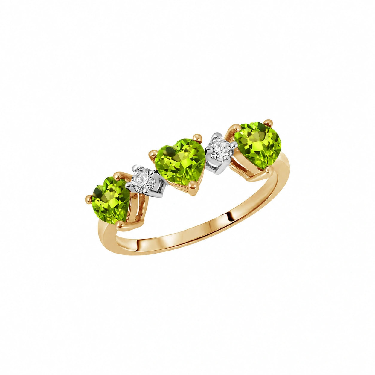 Yellow Gold Peridot & Diamond — Salomè