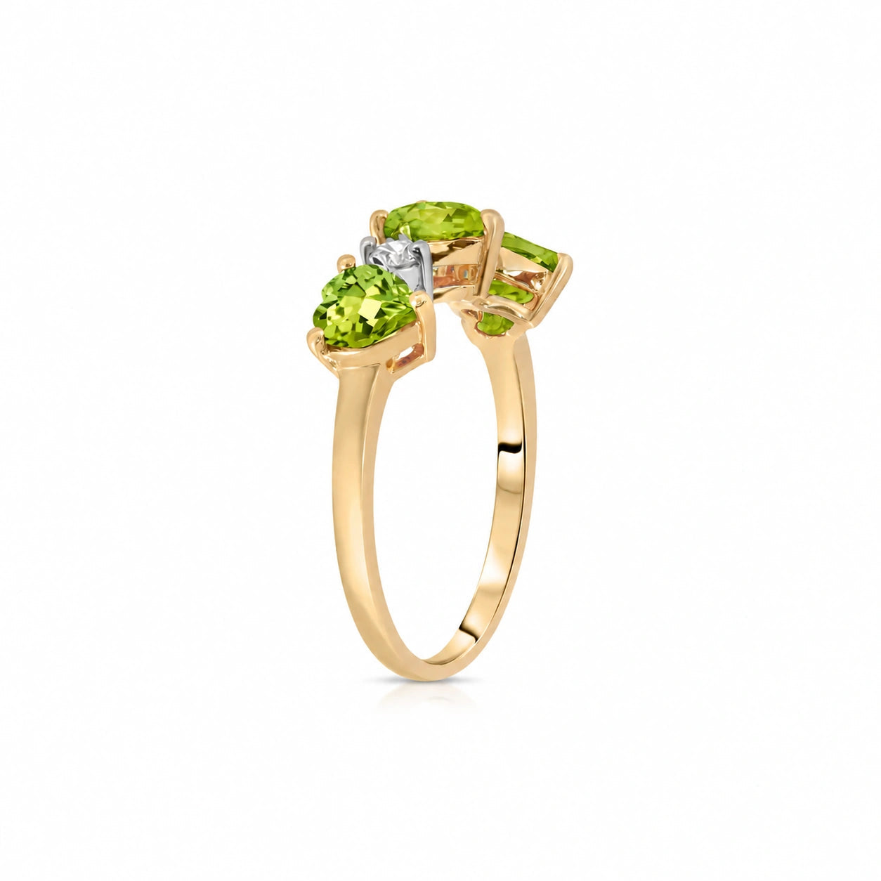 Yellow Gold Peridot & Diamond — Salomè