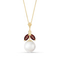 Yellow Gold Belle Necklace Pearl 10K — Romilda
