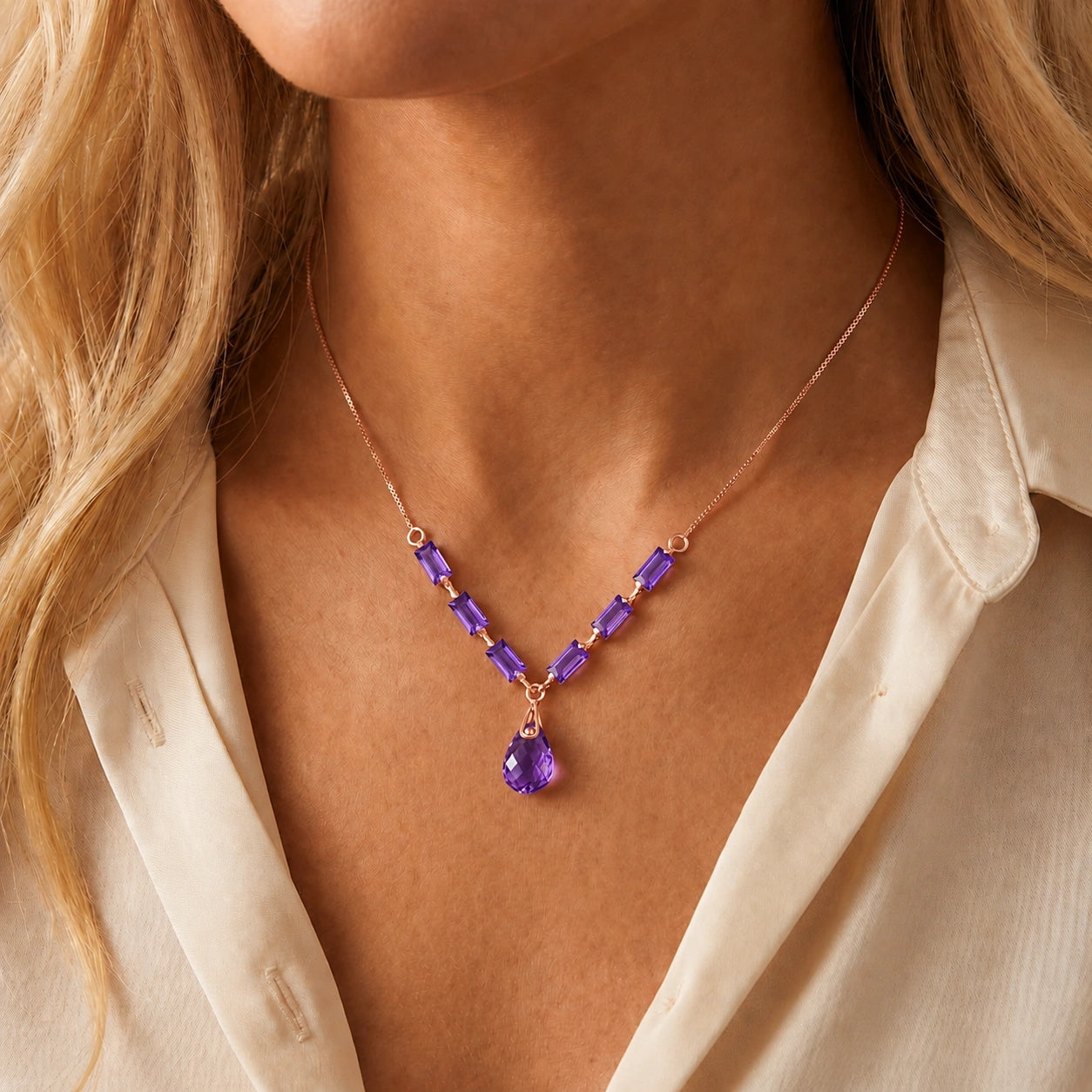 Rose Gold Amethyst — Santa