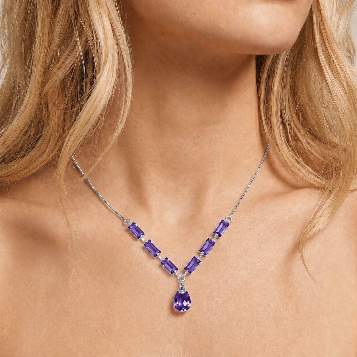 White Gold Amethyst — Santa