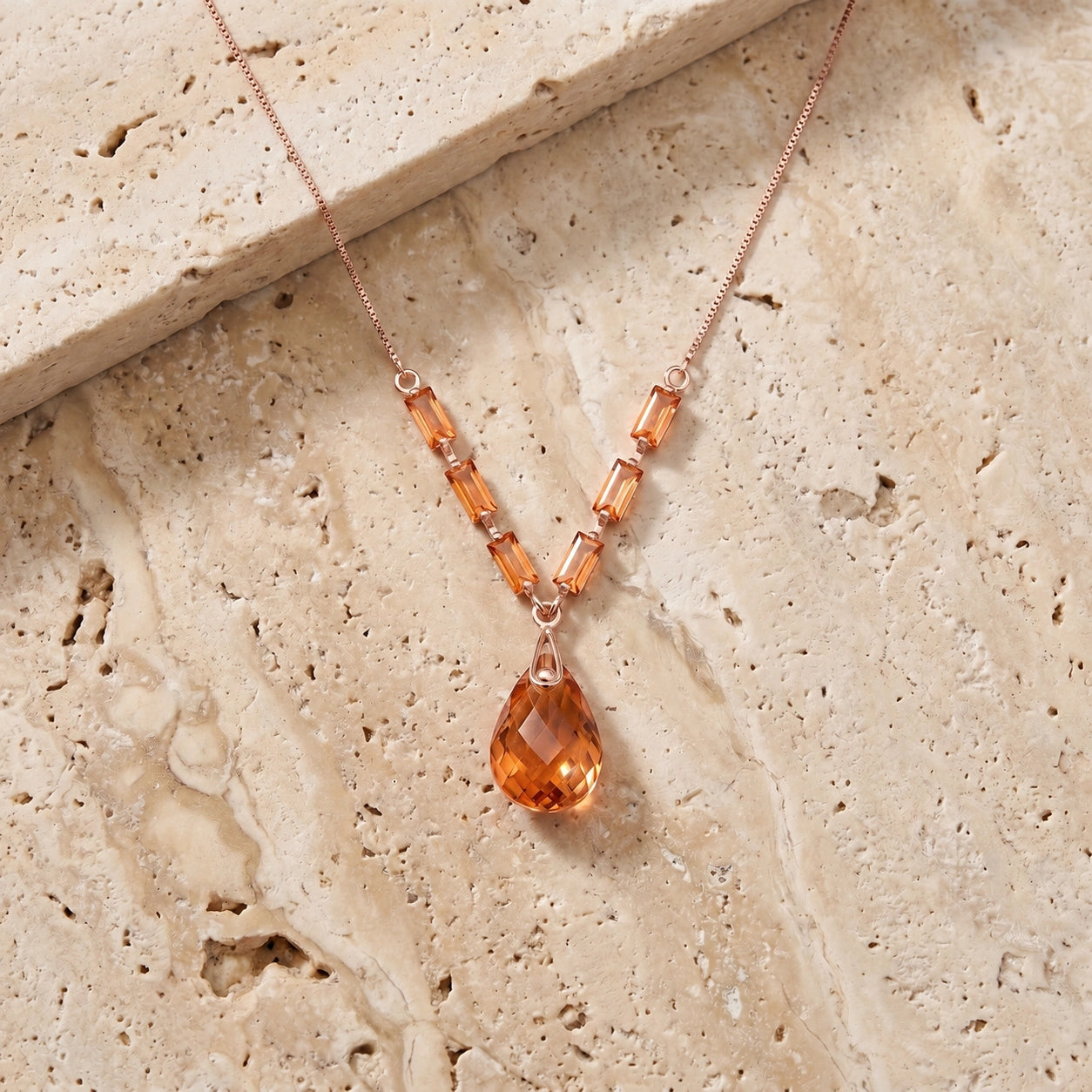 Rose Gold Citrine — Santa