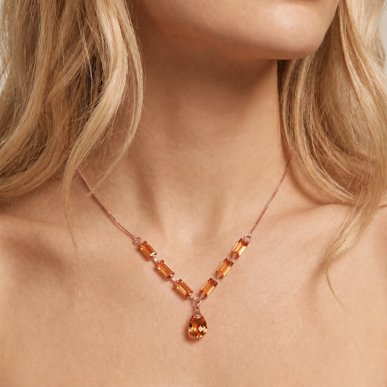 Rose Gold Citrine — Santa