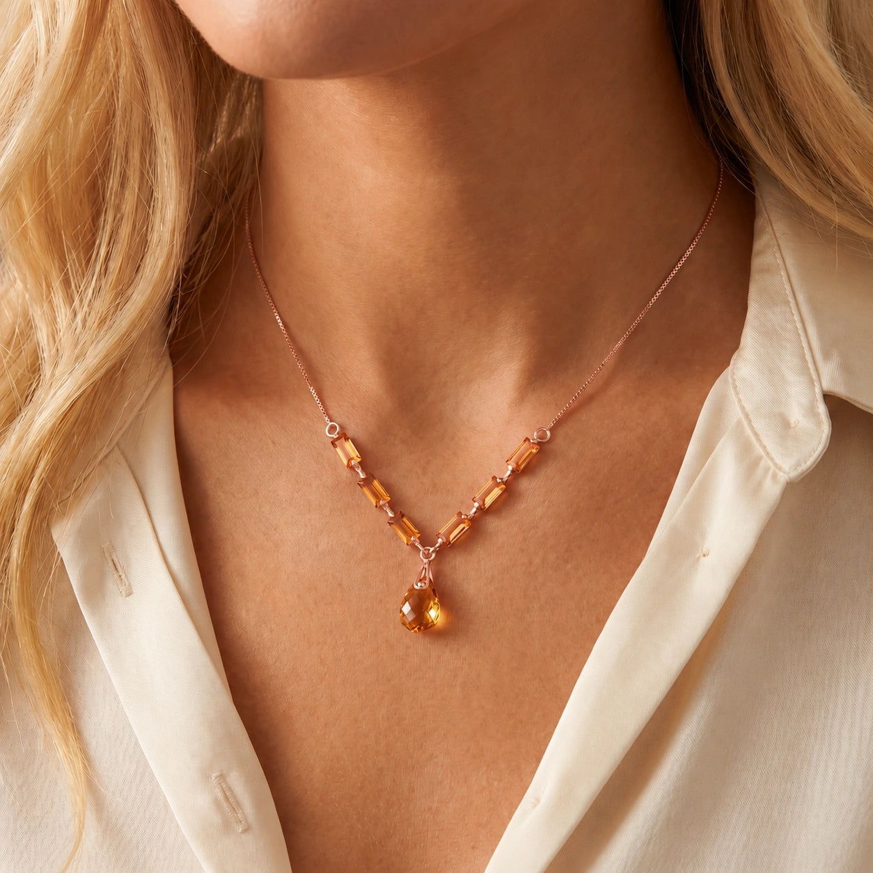 Rose Gold Citrine — Santa