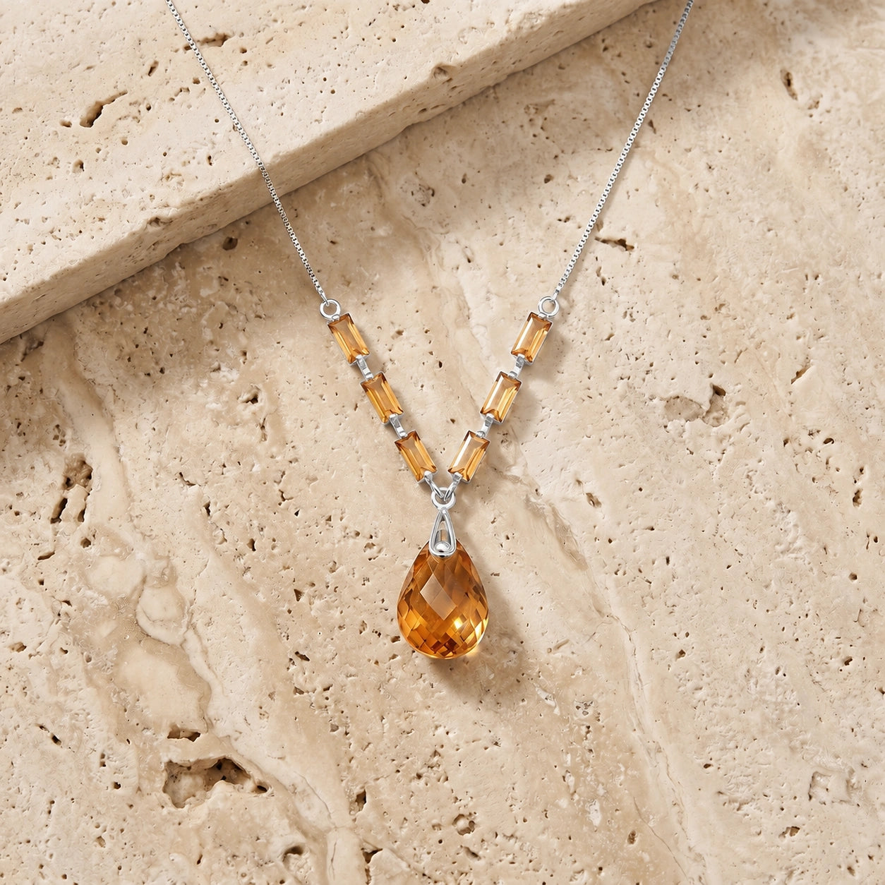 White Gold Citrine — Santa