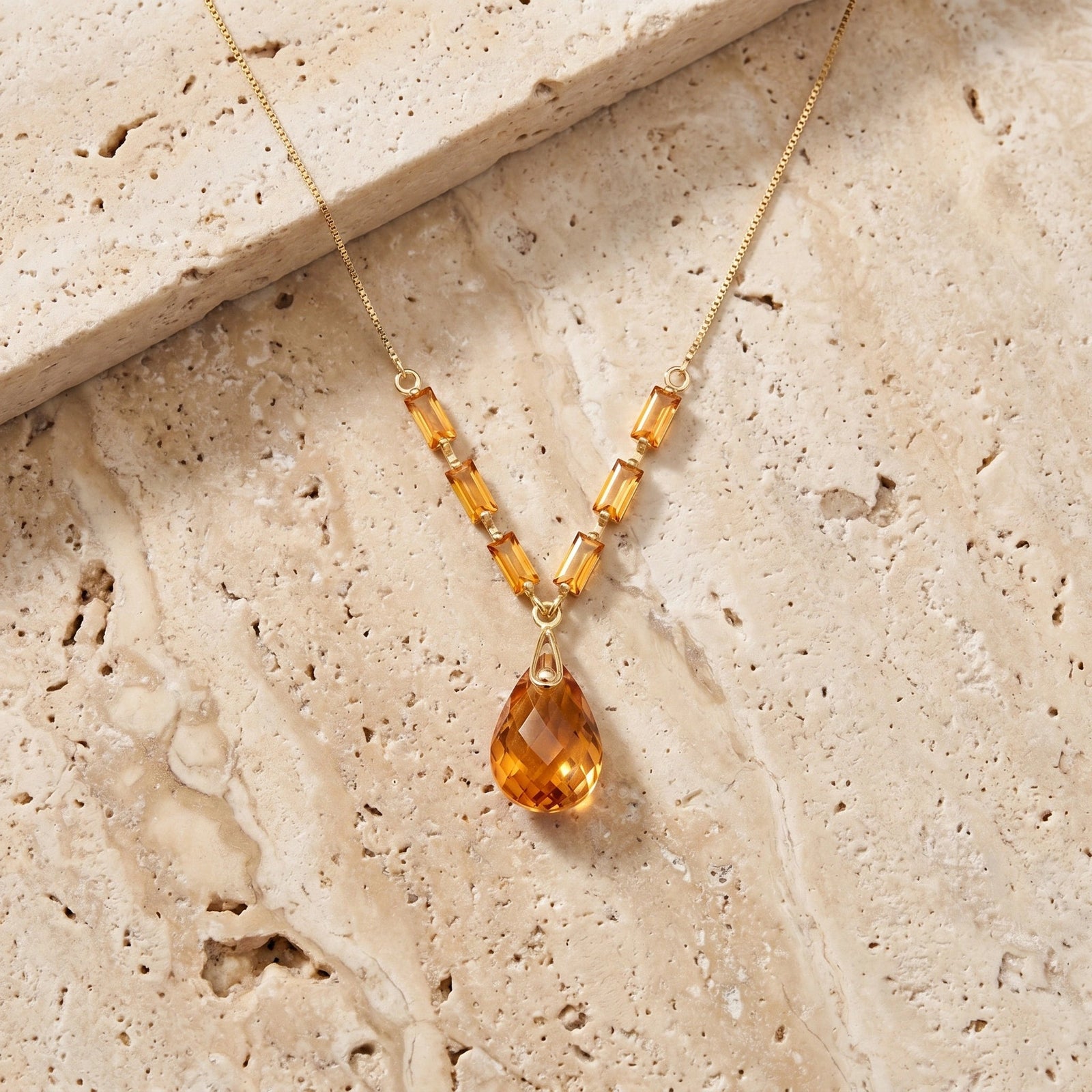 Yellow Gold Citrine — Santa