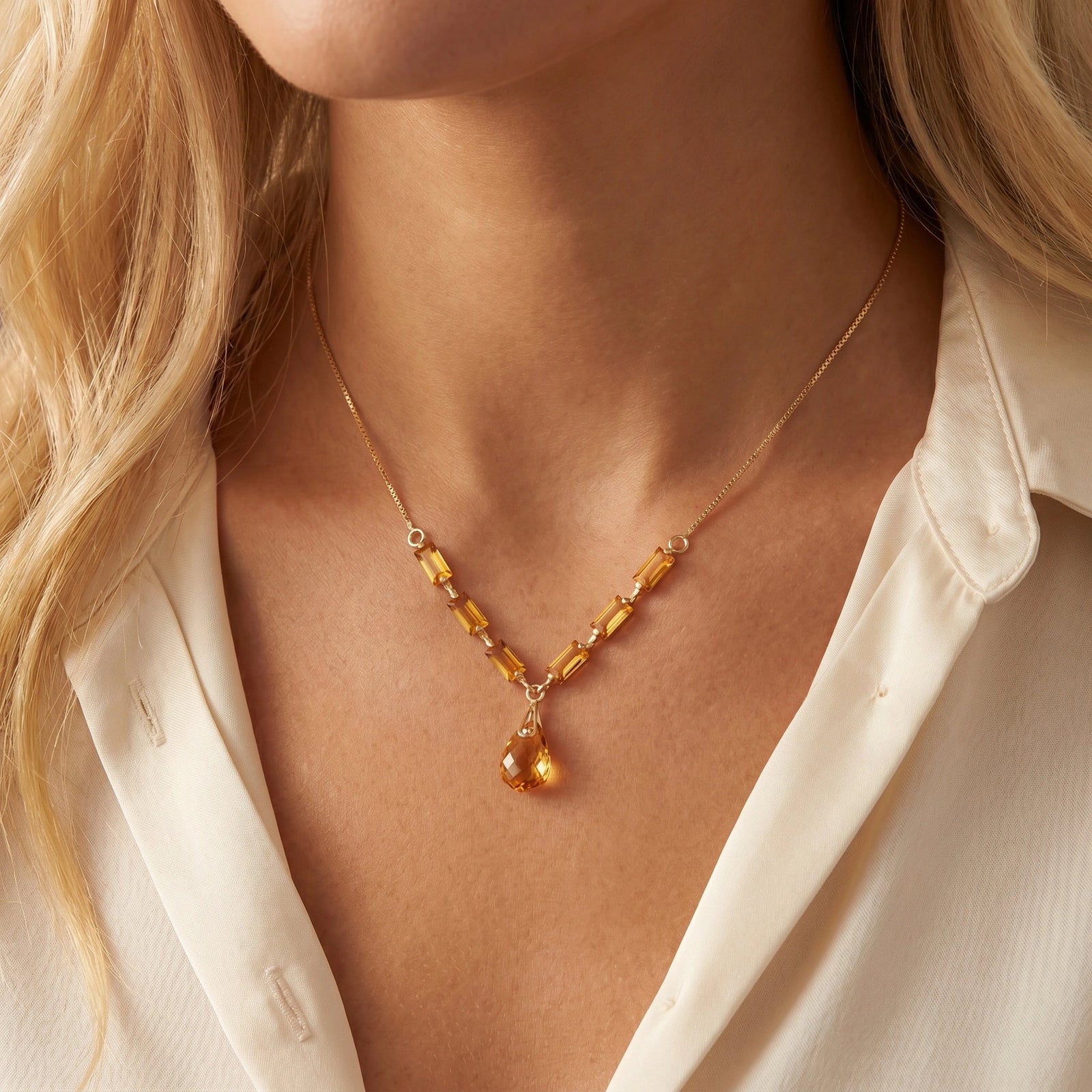 Yellow Gold Citrine — Santa