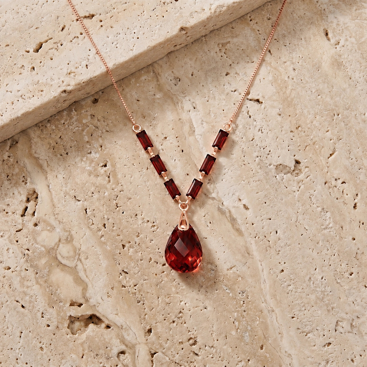 Rose Gold Garnet — Santa