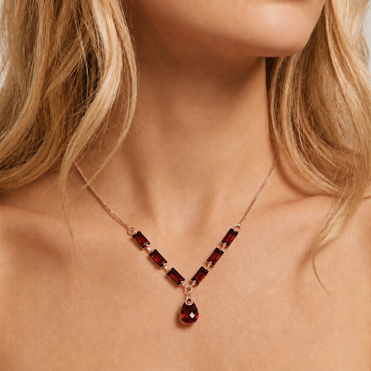 Rose Gold Garnet — Santa