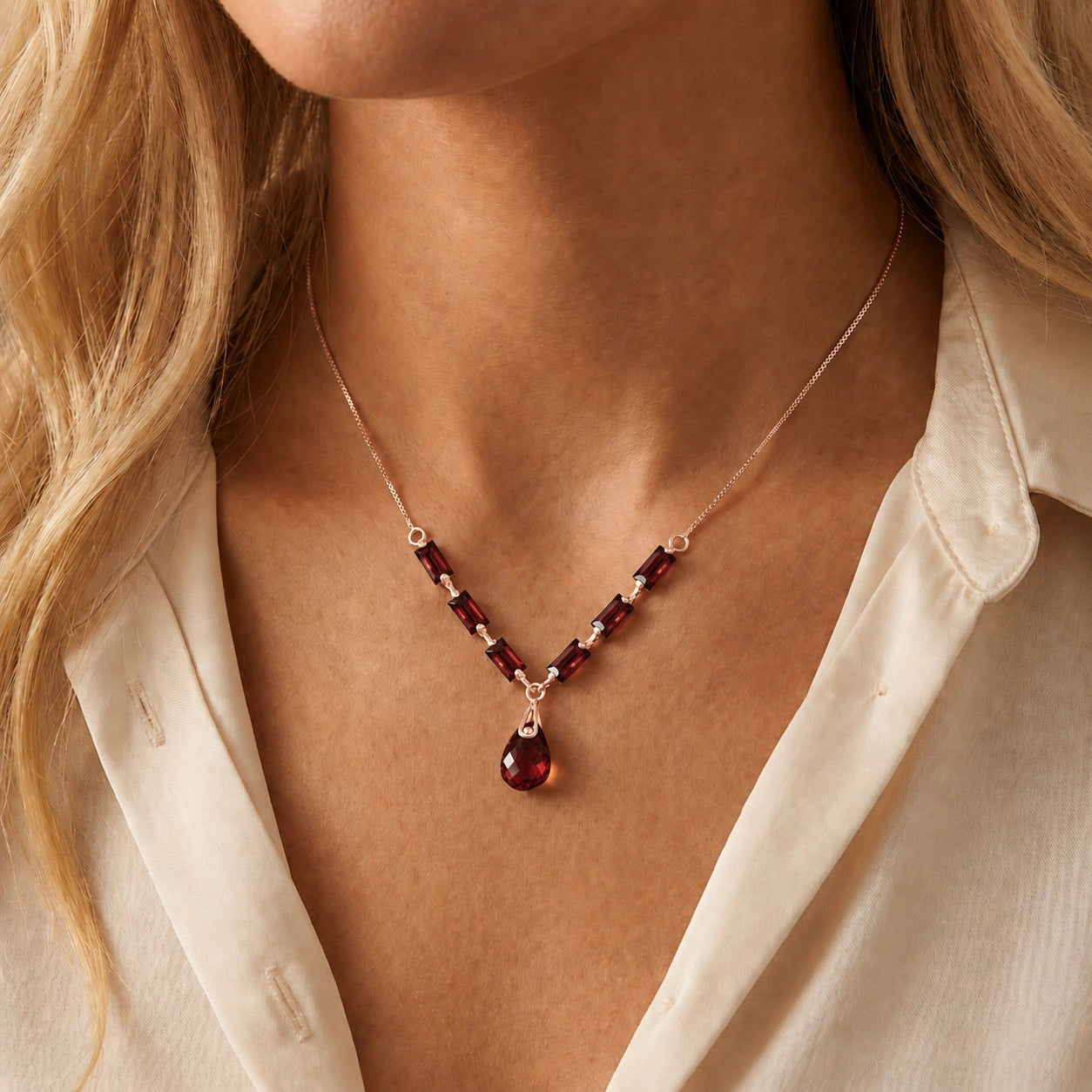 Rose Gold Garnet — Santa