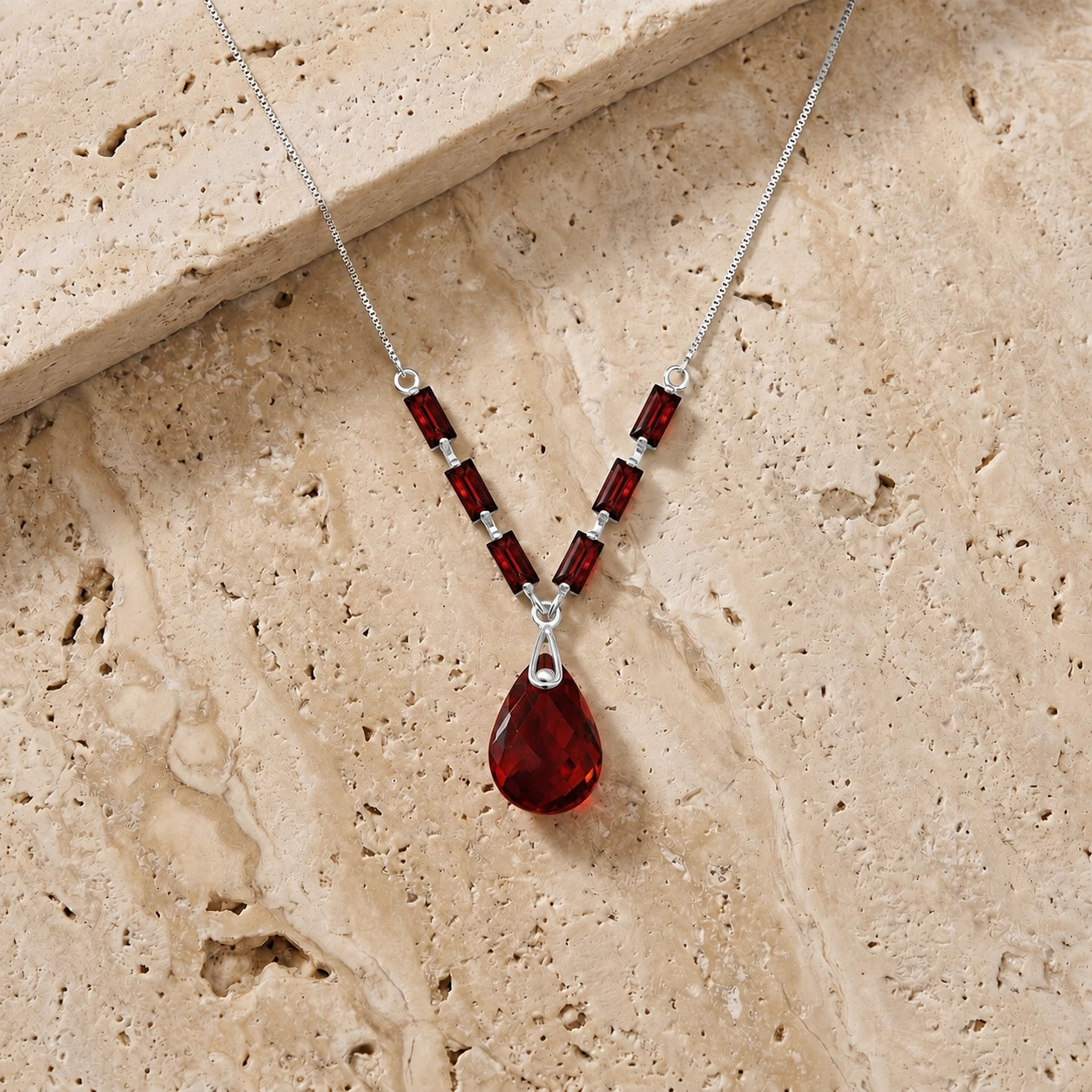 White Gold Garnet — Santa