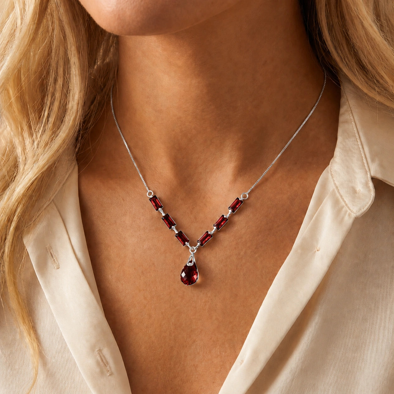 White Gold Garnet — Santa