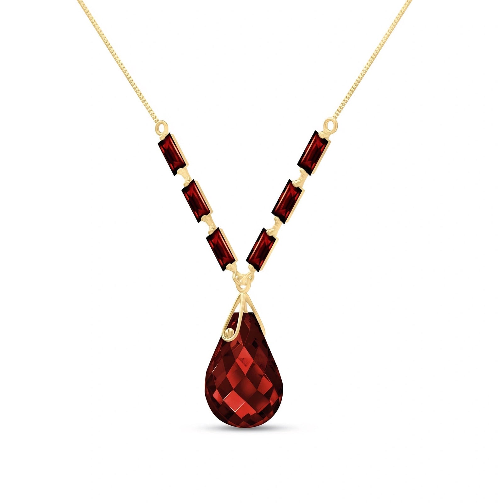 Yellow Gold Garnet — Santa