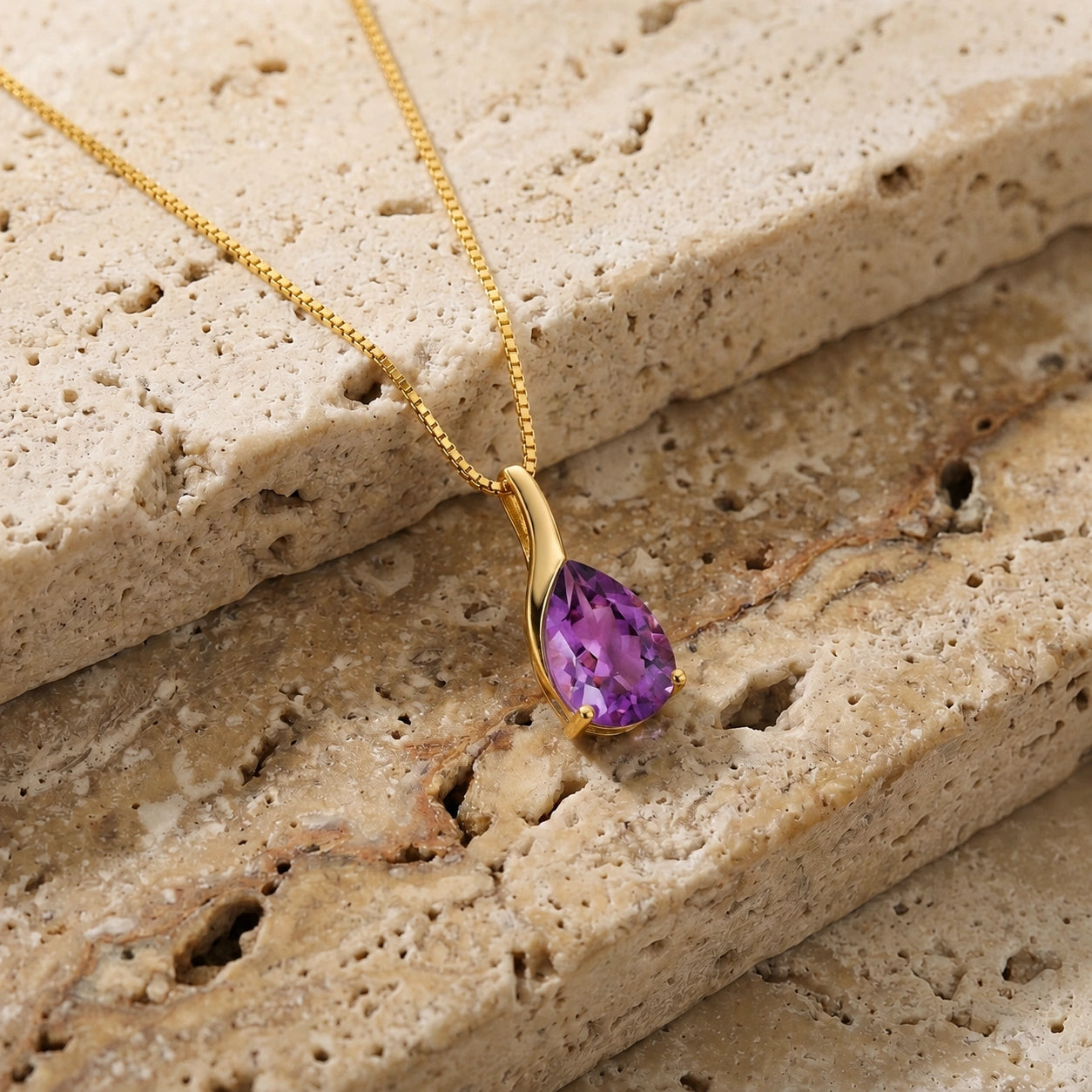 Yellow Gold Amethyst — Danila