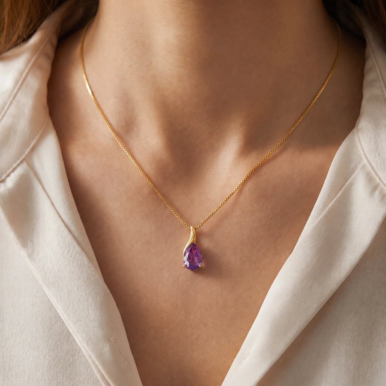 Yellow Gold Amethyst — Danila