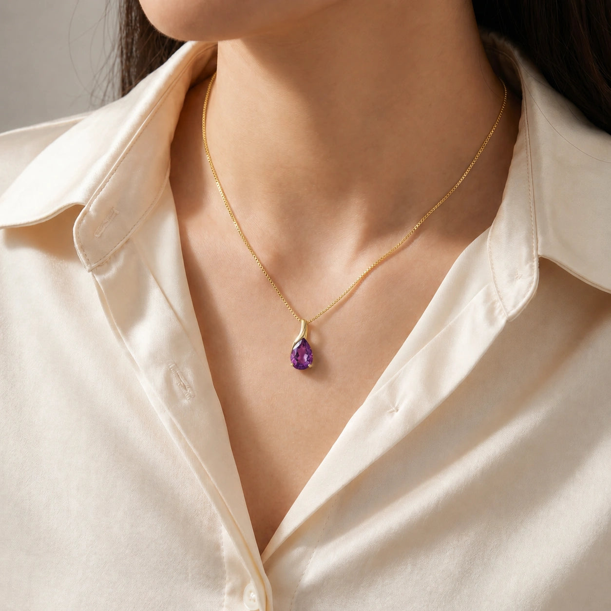 Yellow Gold Amethyst — Danila