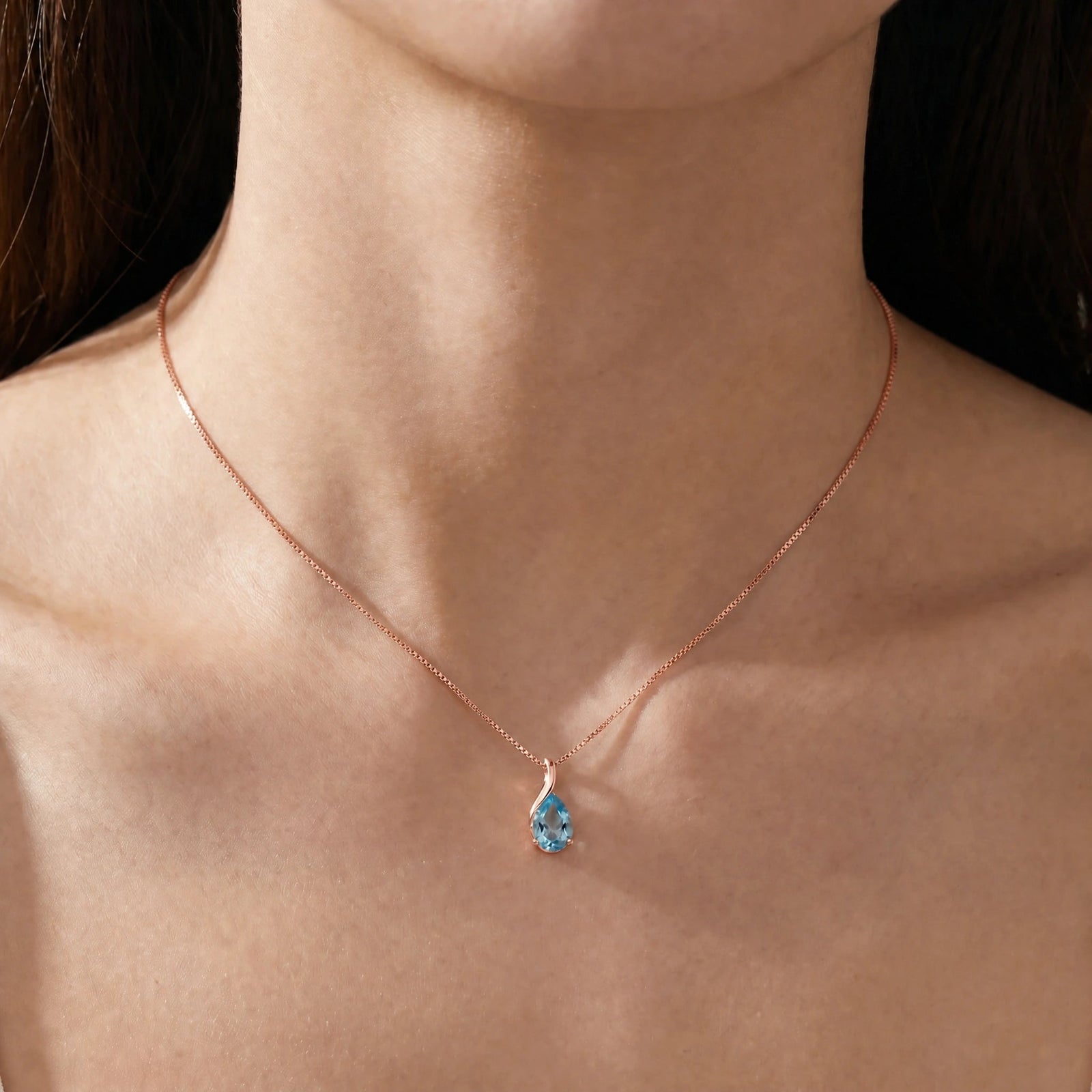 Rose Gold Blue Topaz — Danila