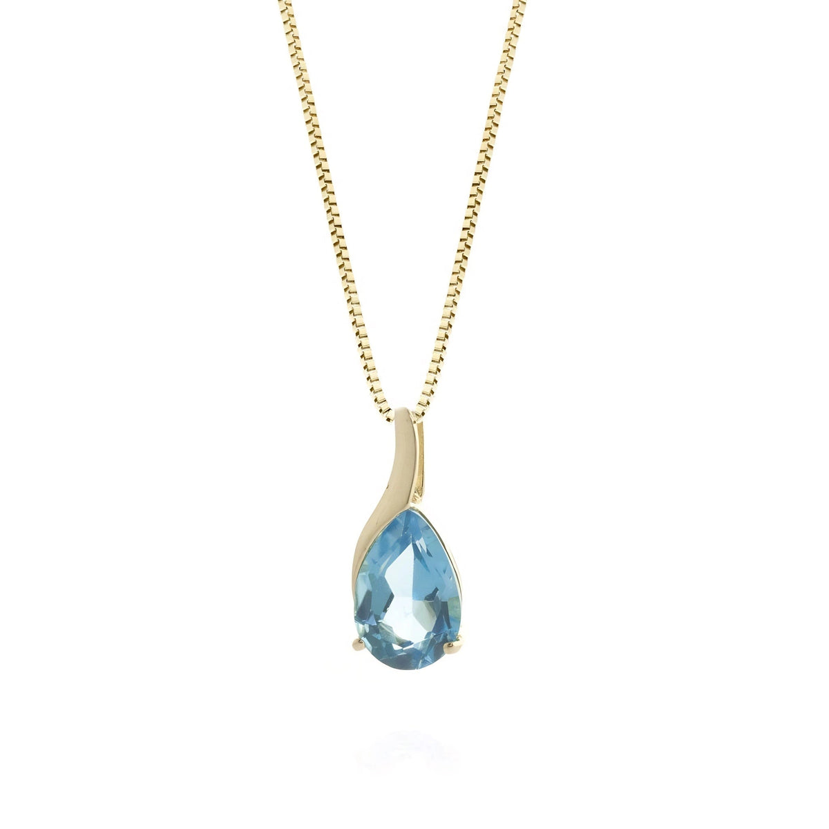 Yellow Gold Blue Topaz — Danila