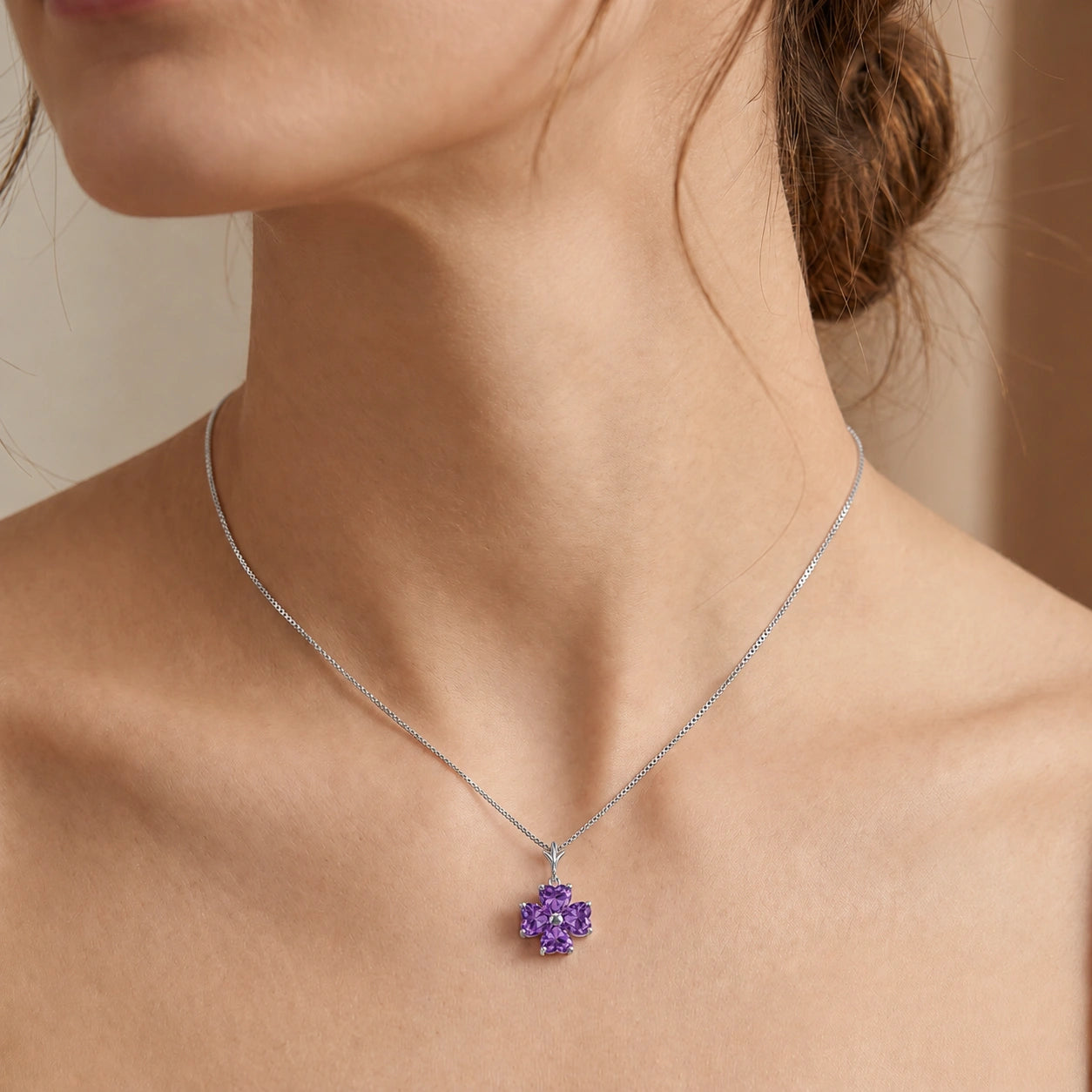 White Gold Amethyst — Aretusa