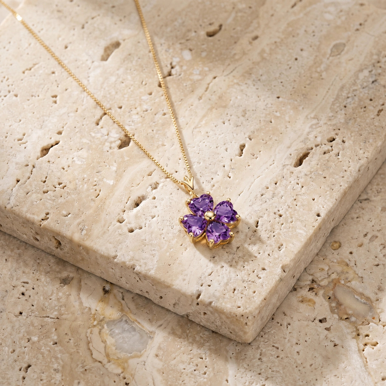 Yellow Gold Amethyst — Aretusa