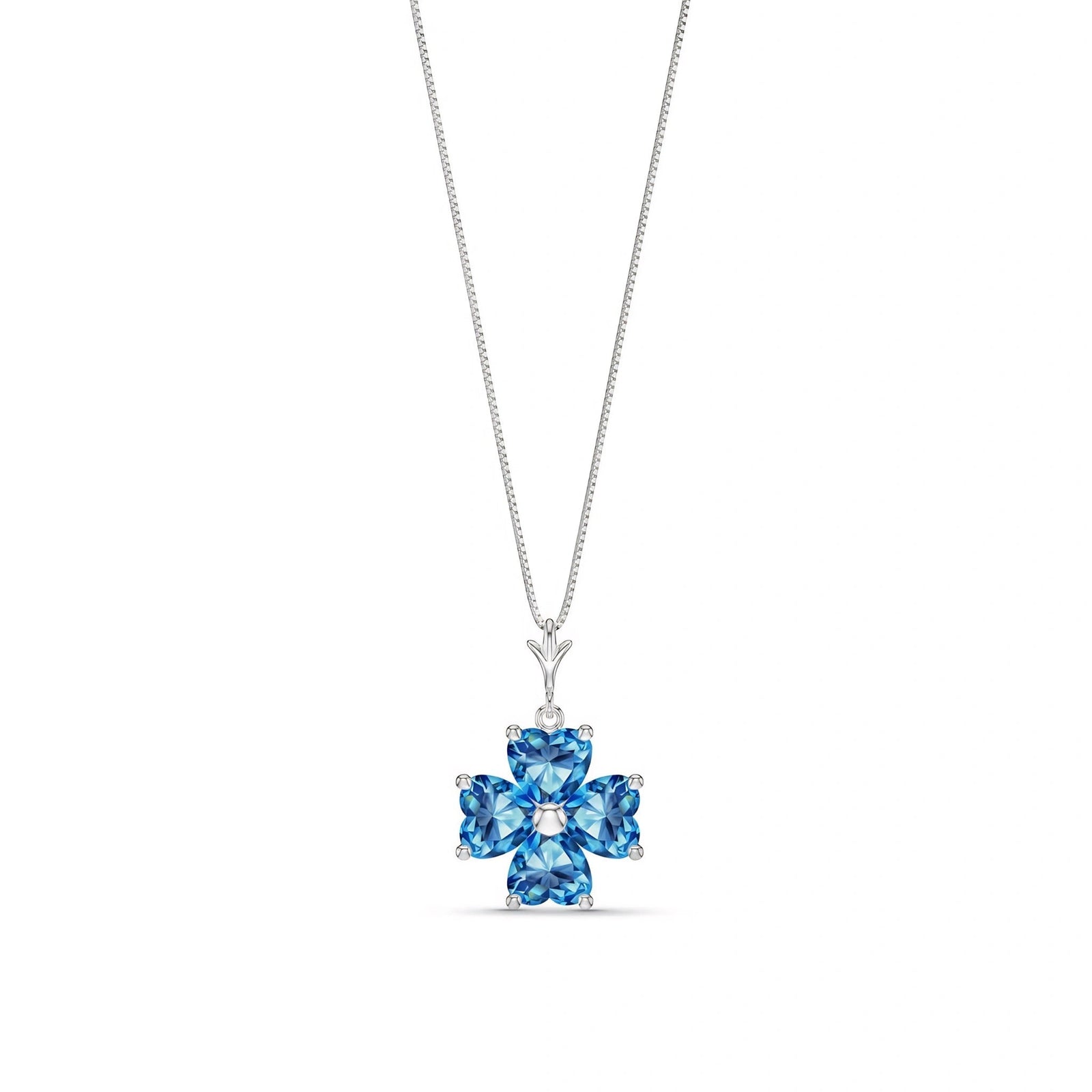 White Gold Blue Topaz — Aretusa
