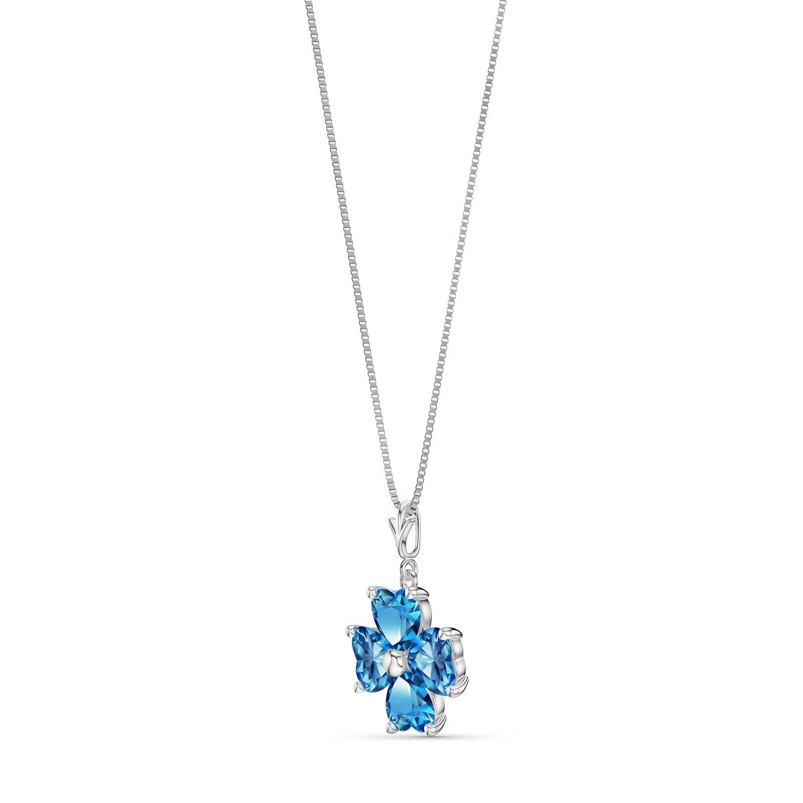 White Gold Blue Topaz — Aretusa
