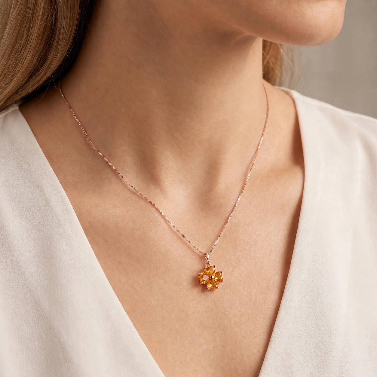 Rose Gold Citrine — Aretusa