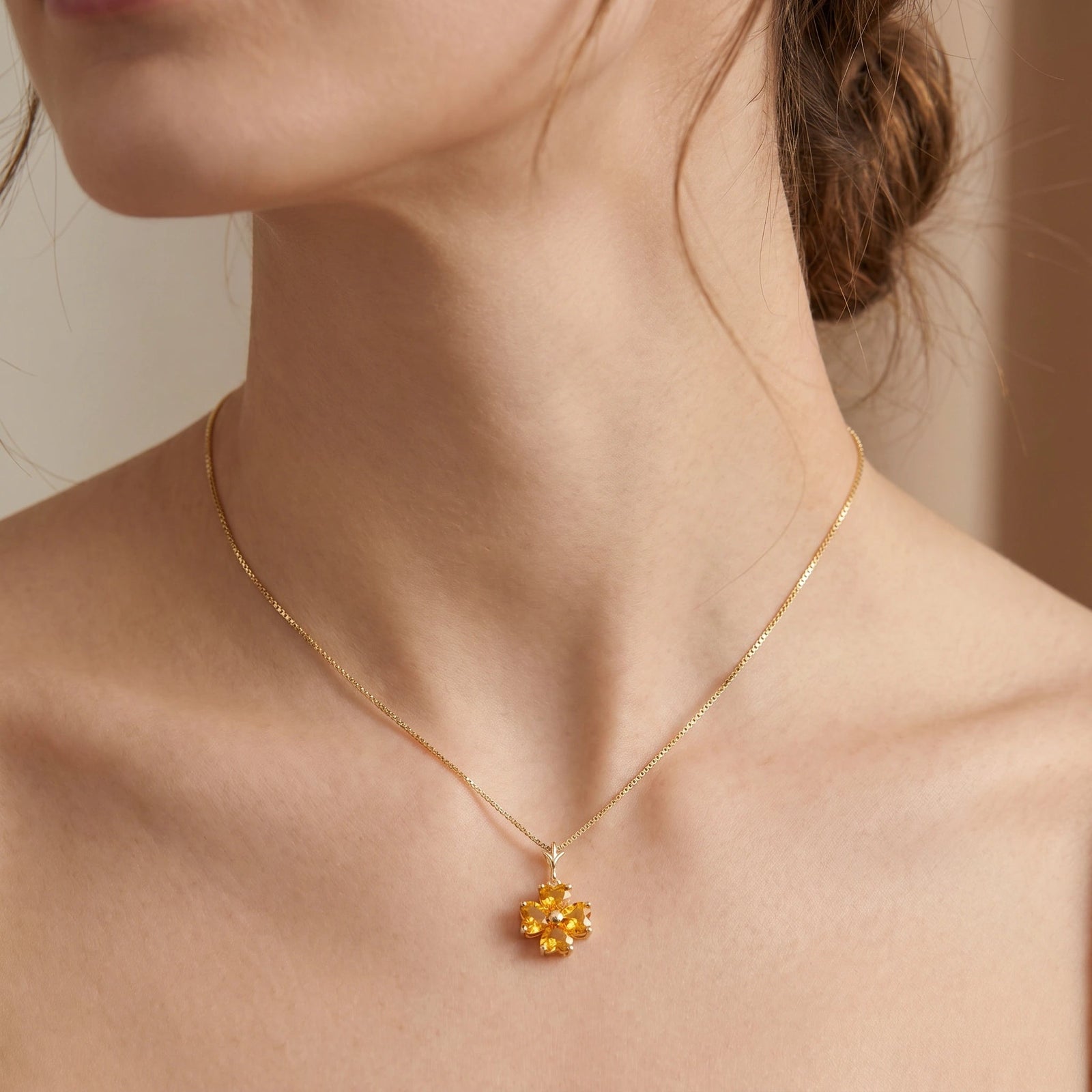 Yellow Gold Citrine — Aretusa