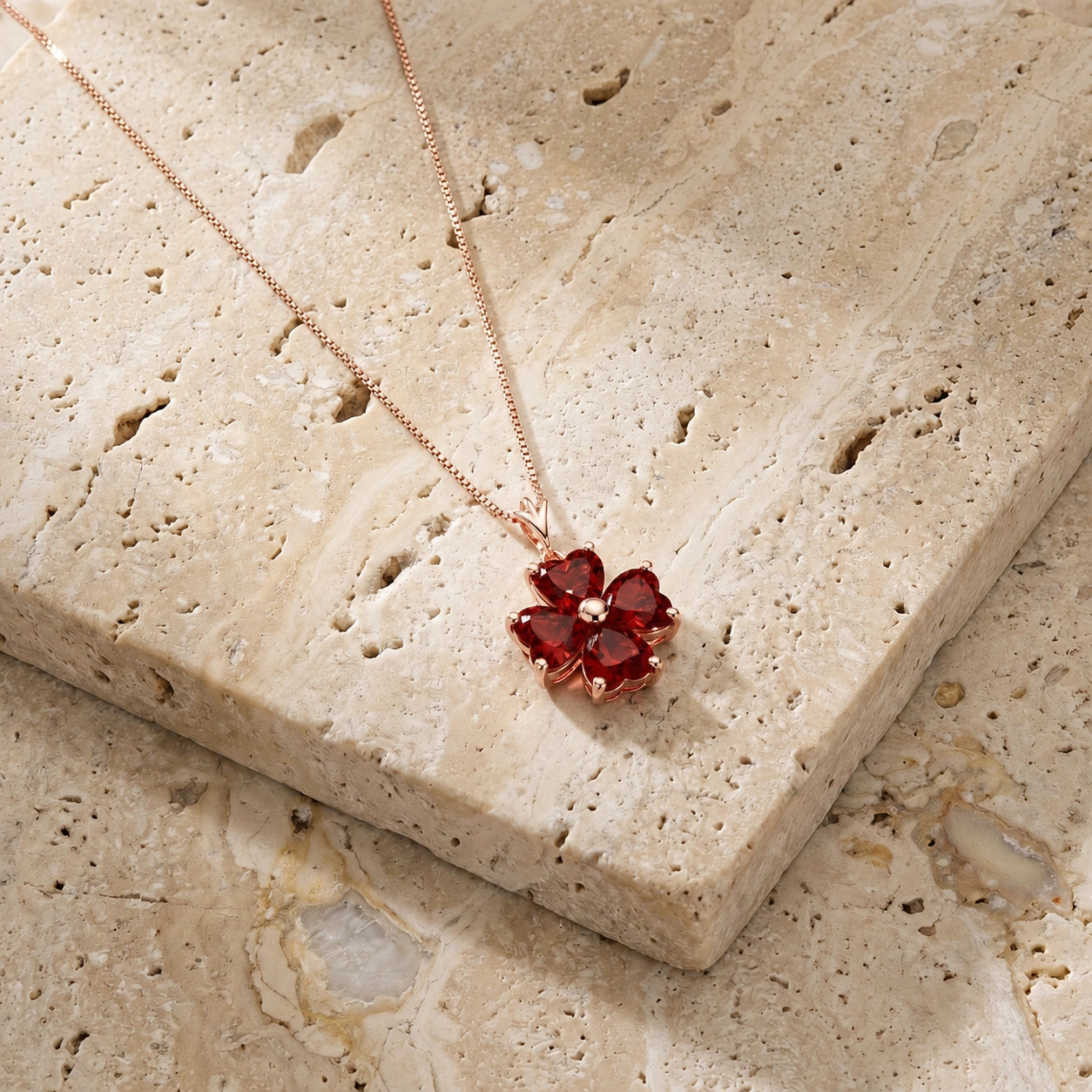 Rose Gold Garnet — Aretusa