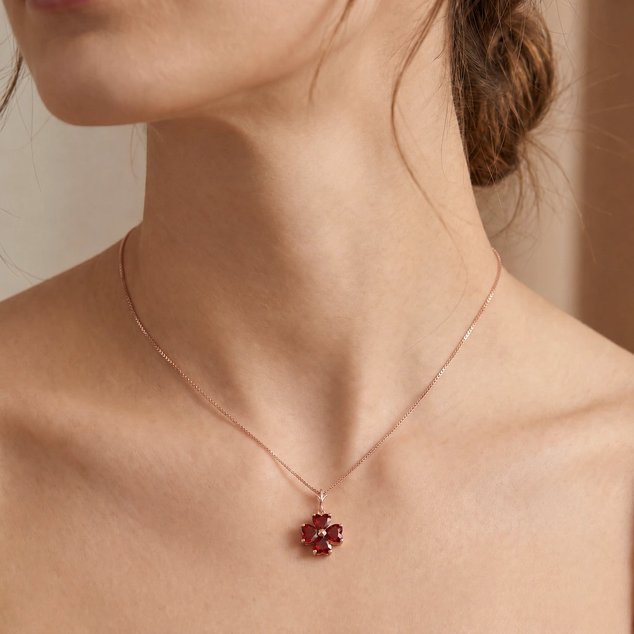 Rose Gold Garnet — Aretusa