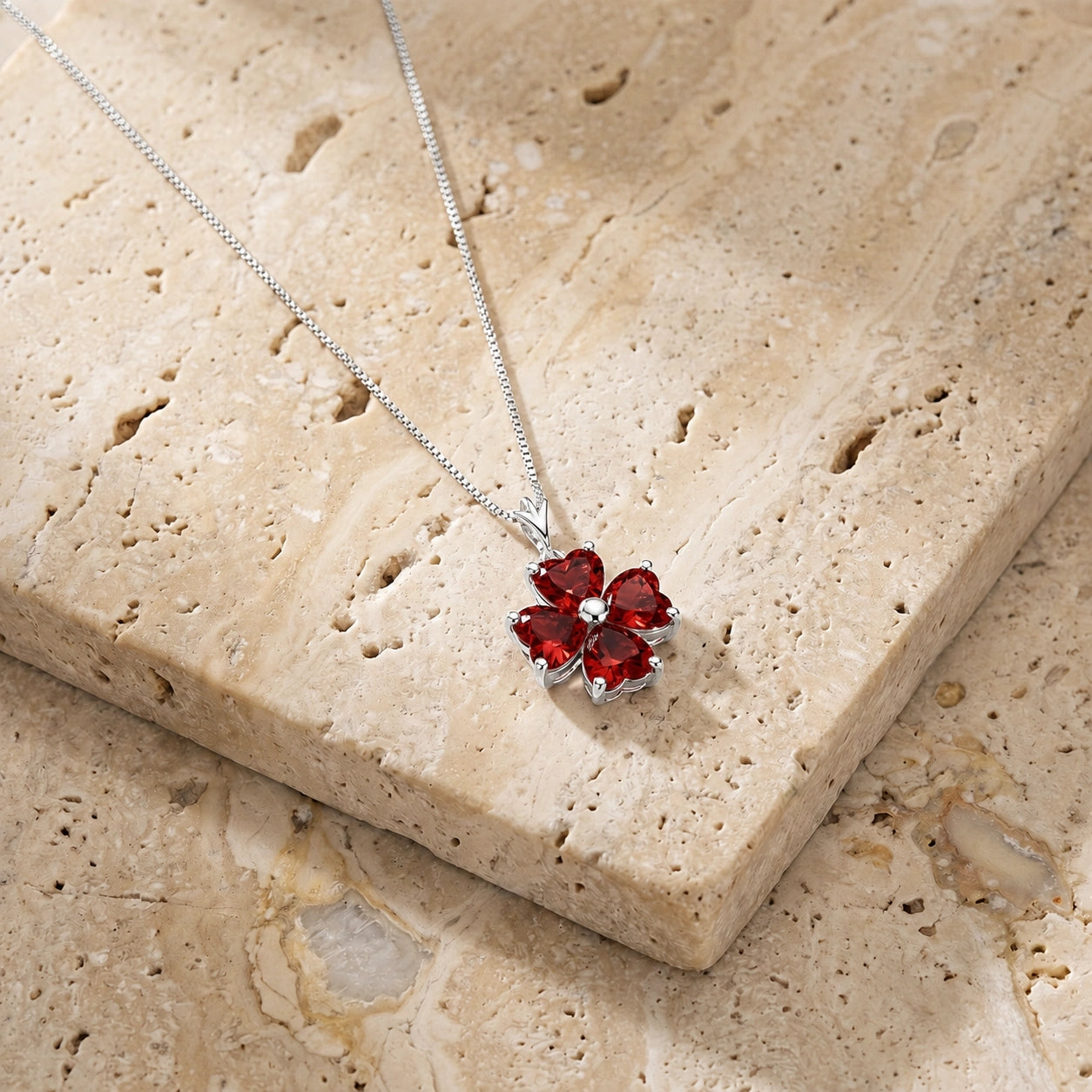White Gold Garnet — Aretusa