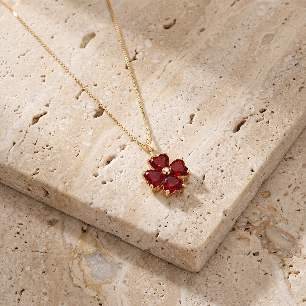 Yellow Gold Garnet — Aretusa