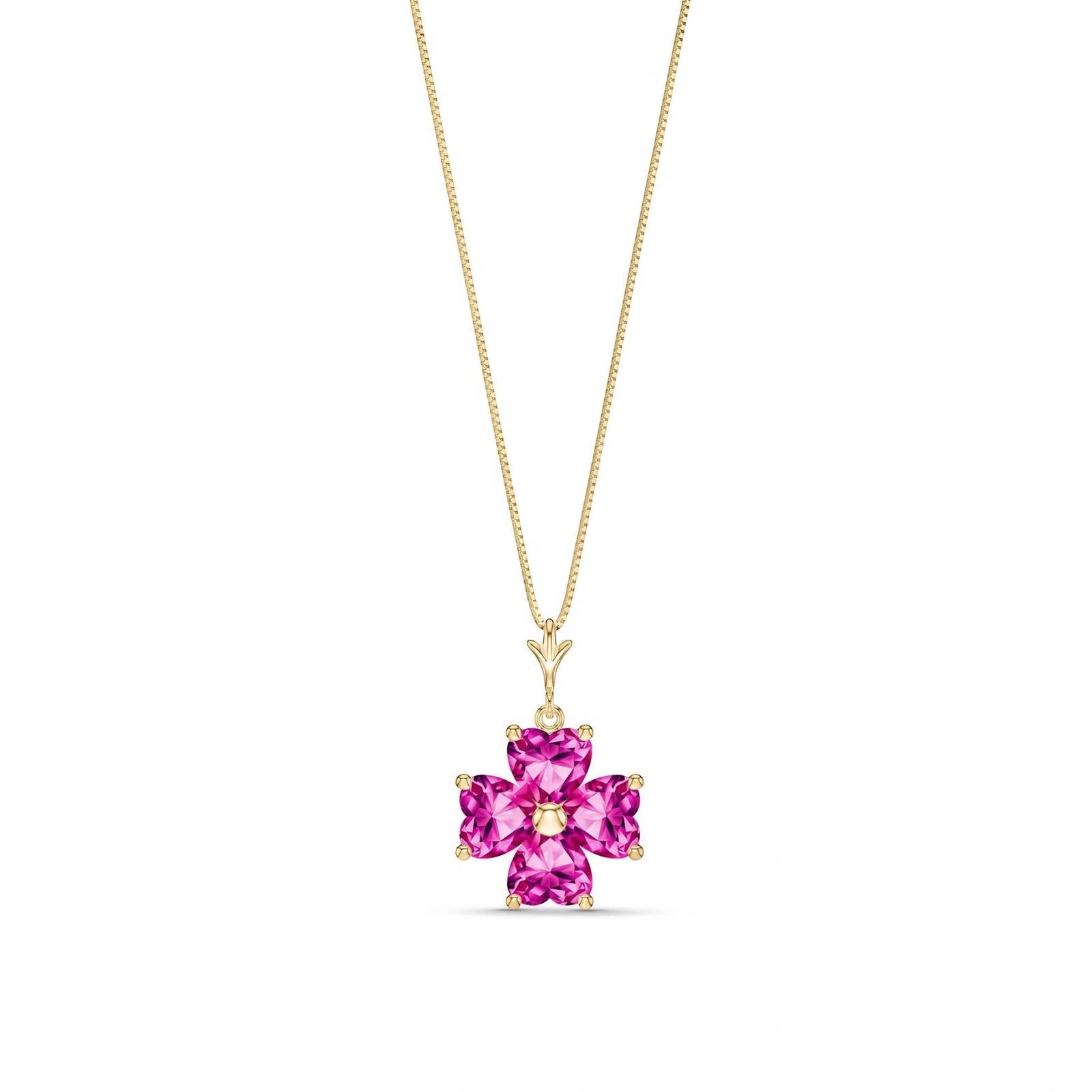 Yellow Gold Pink Topaz — Aretusa