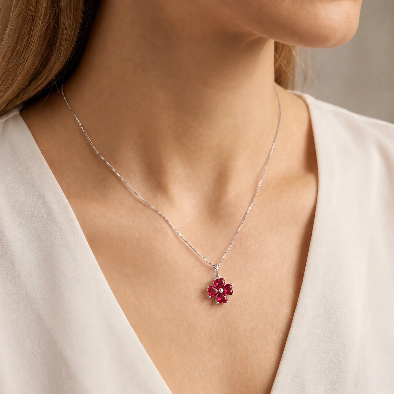White Gold Ruby — Aretusa