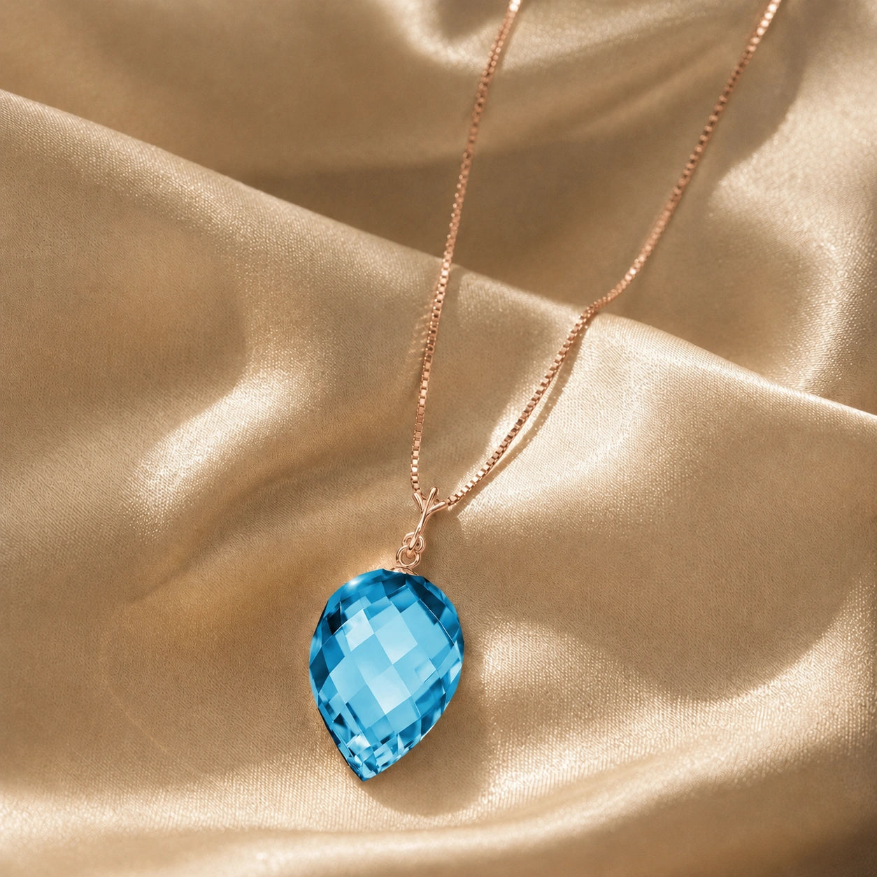 Rose Gold Blue Topaz — Serapia