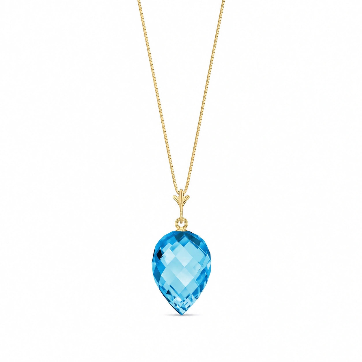 Yellow Gold Blue Topaz — Serapia