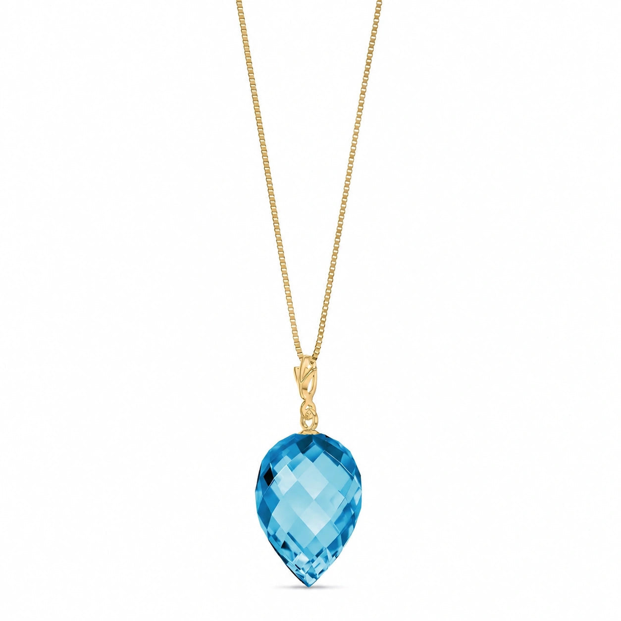 Yellow Gold Blue Topaz — Serapia