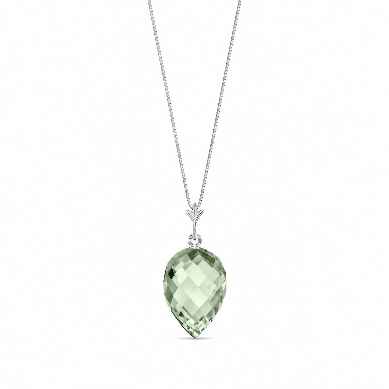 White Gold Green Amethyst — Serapia