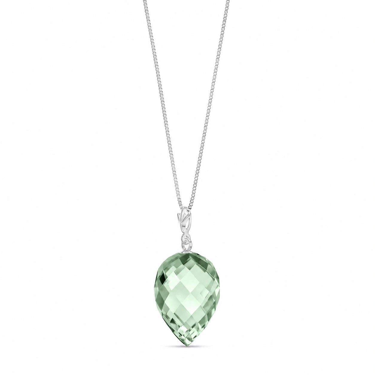 White Gold Green Amethyst — Serapia