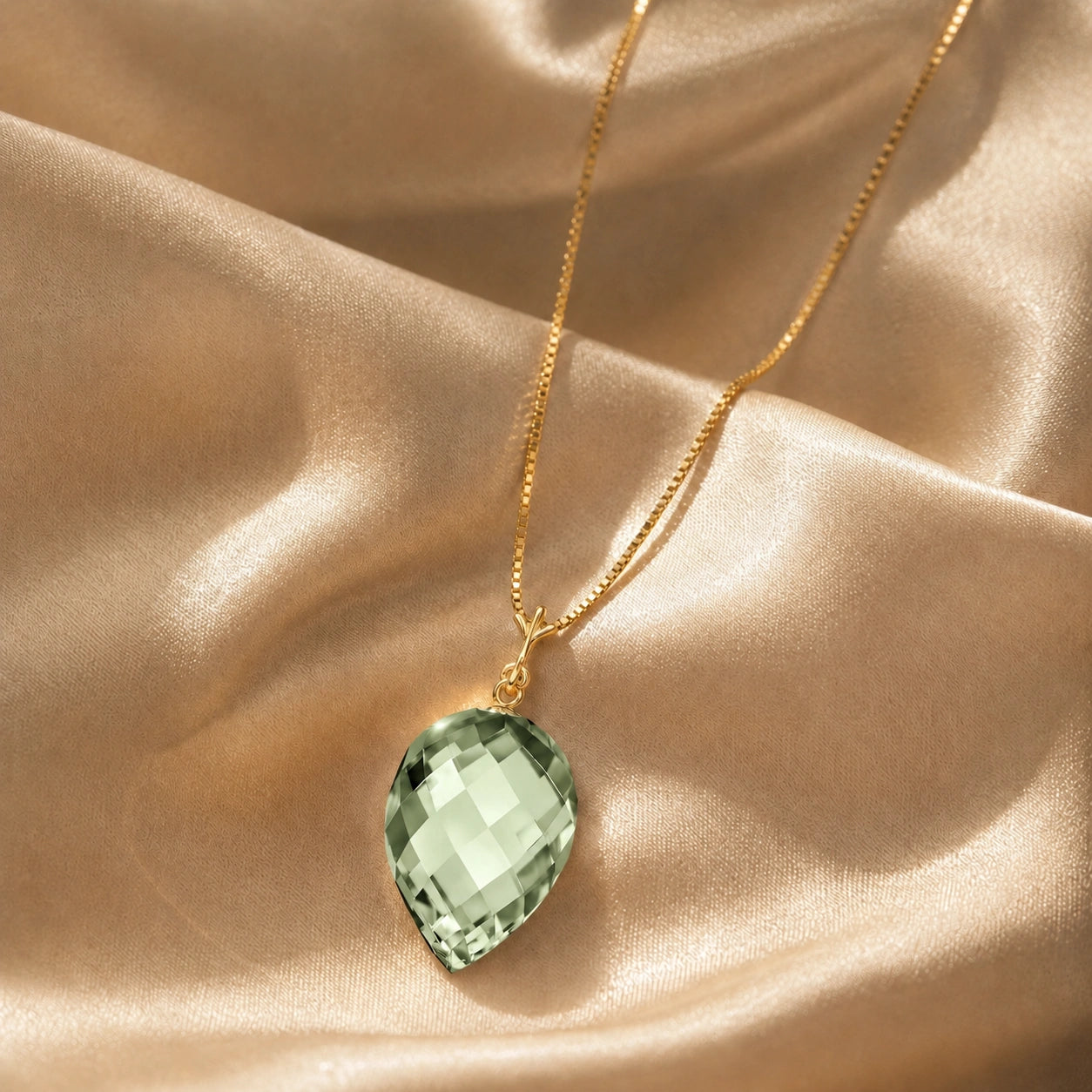 Yellow Gold Green Amethyst — Serapia