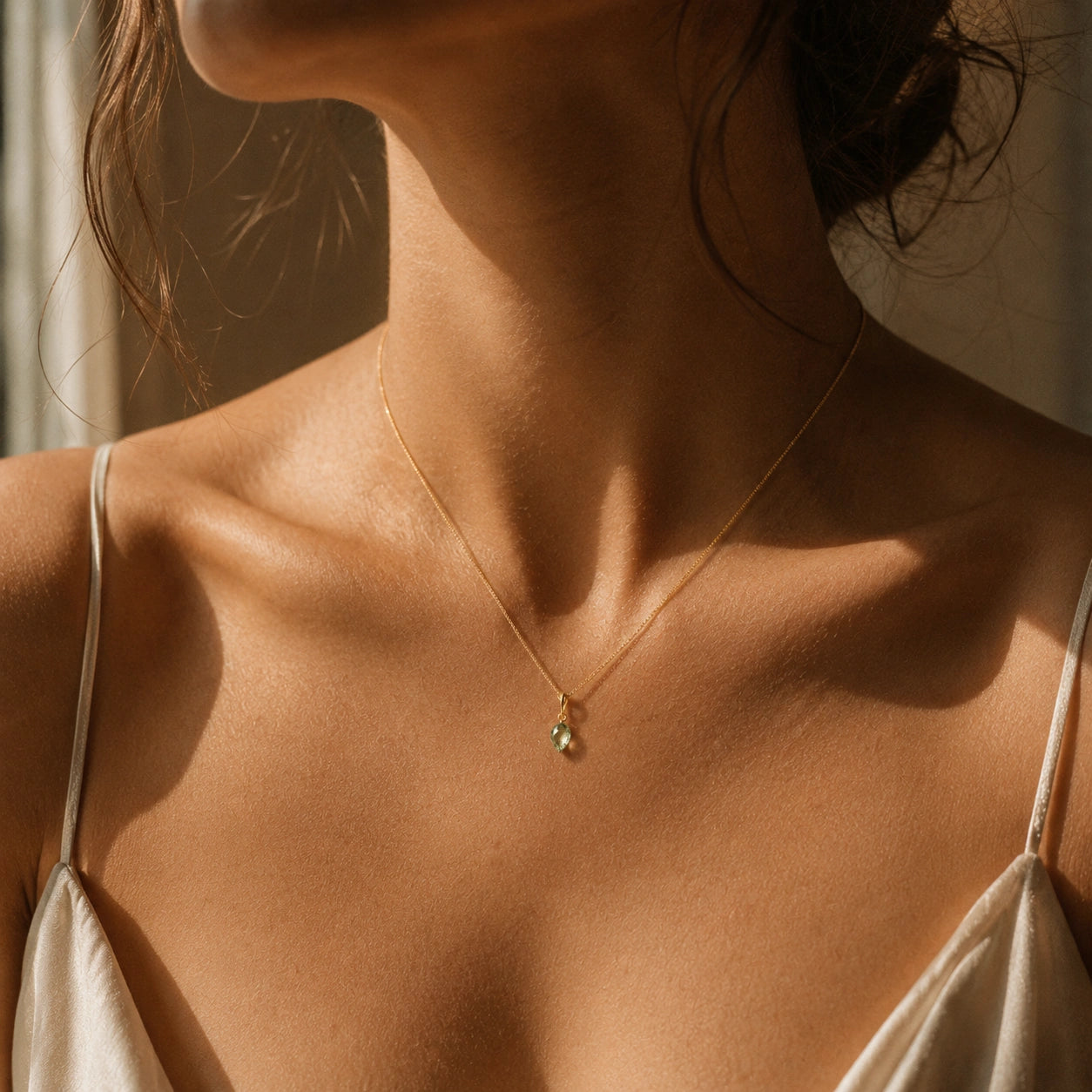 Yellow Gold Green Amethyst — Serapia