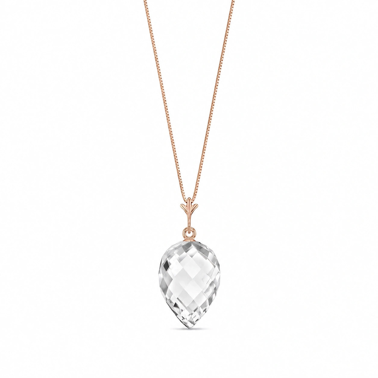 Rose Gold White Topaz — Serapia