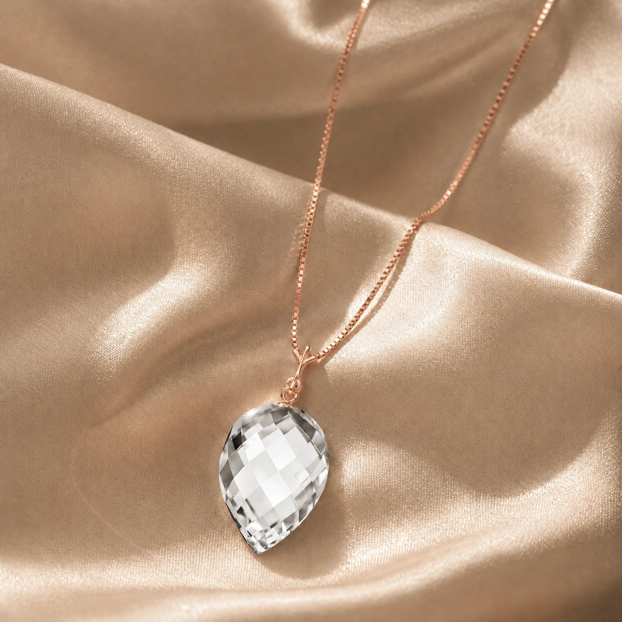 Rose Gold White Topaz — Serapia