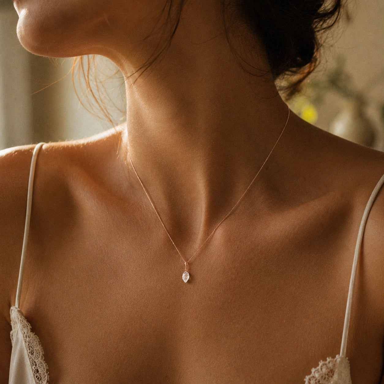 Rose Gold White Topaz — Serapia