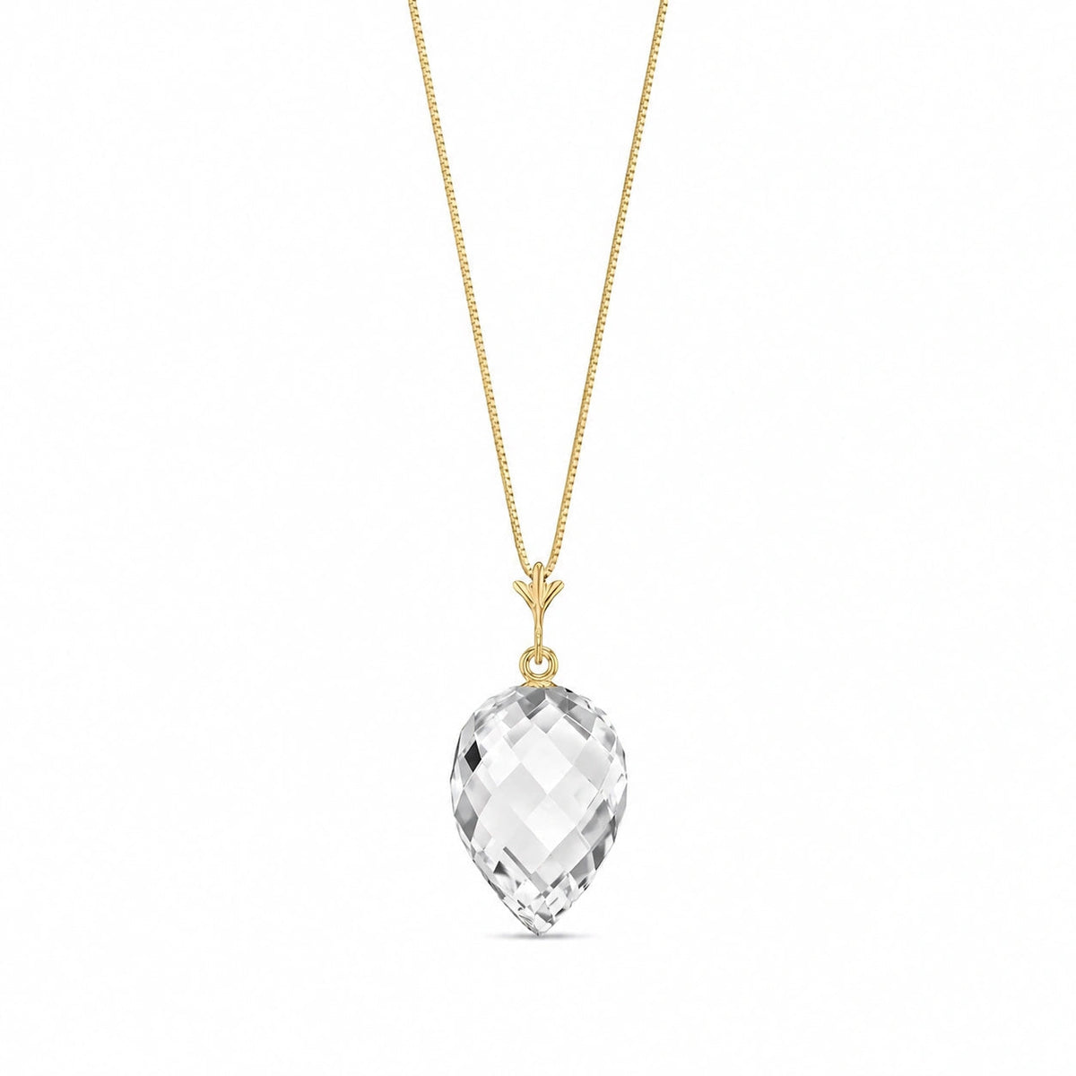 Yellow Gold White Topaz — Serapia
