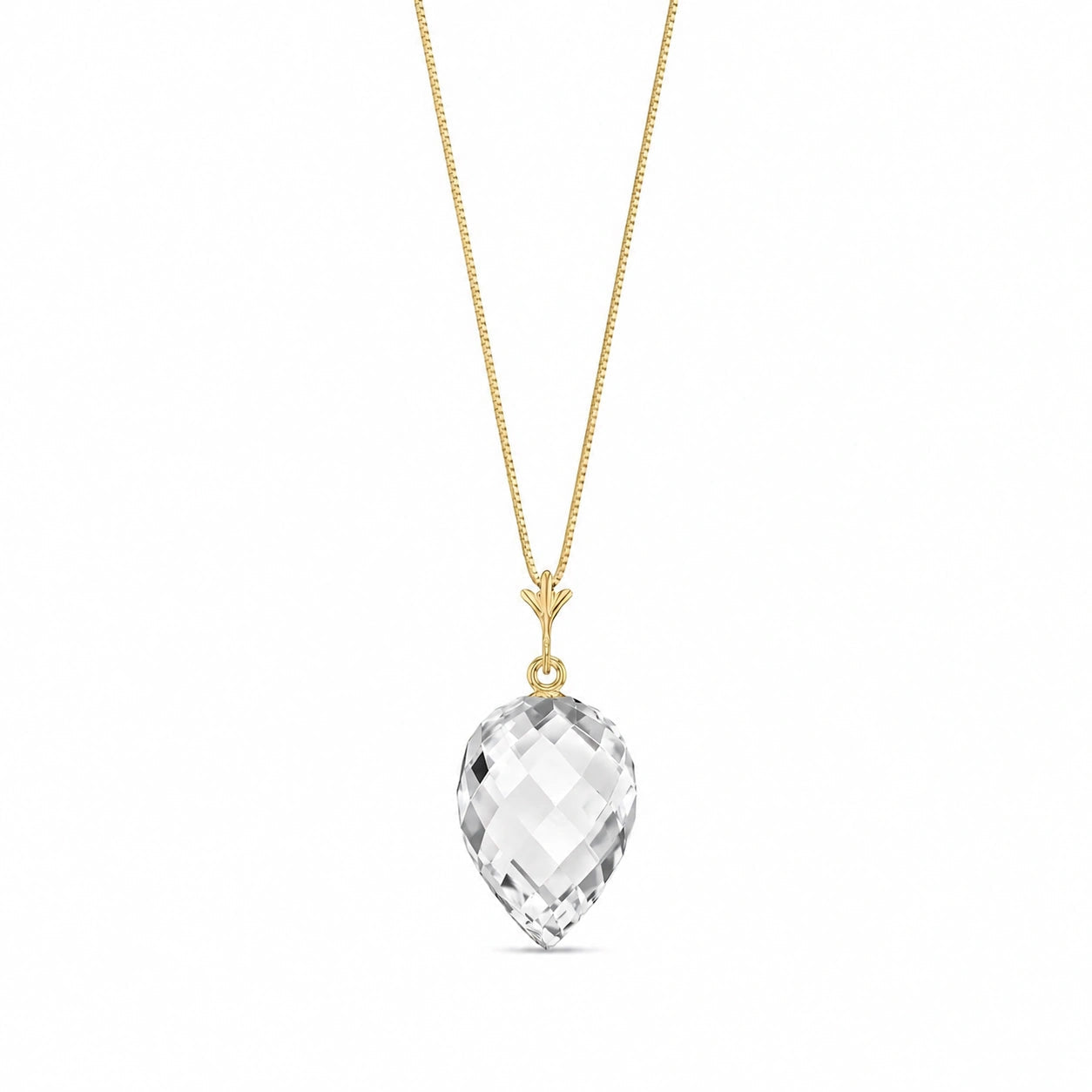 Yellow Gold White Topaz — Serapia